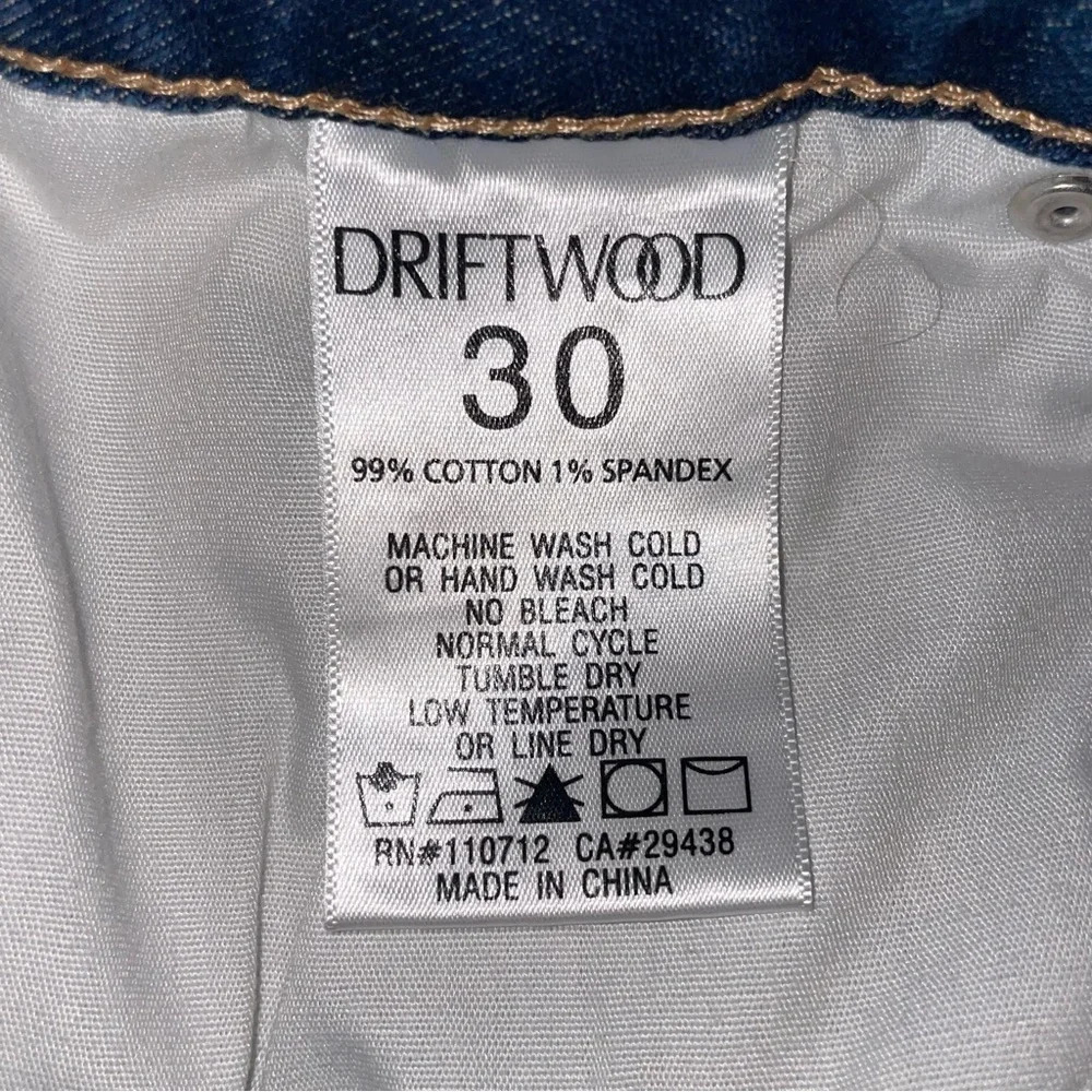 DRIFTWOOD Gizelle Girlfriend Skinny Jeans Destructed Distressed Size 30 - Picture 15 of 16